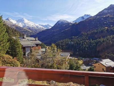 Skiverleih 3-Zimmer-Holzhütte für 4 Personen (011) - Résidence Moraine - Méribel-Mottaret - Balkon