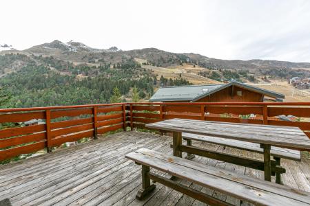 Skiverleih 3-Zimmer-Holzhütte für 6 Personen (002) - Résidence Moraine - Méribel-Mottaret - Terrasse