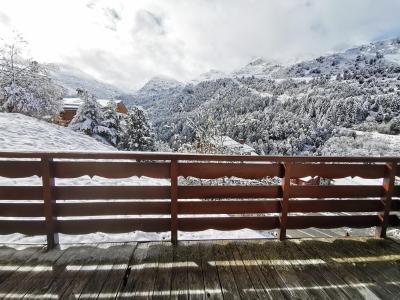 Ski verhuur Appartement 3 kabine kamers 6 personen (002) - Résidence Moraine - Méribel-Mottaret - Terras