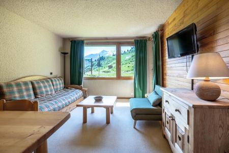 Ski verhuur Appartement 2 kamers 5 personen (018) - Résidence Nantchu - Méribel-Mottaret - Woonkamer