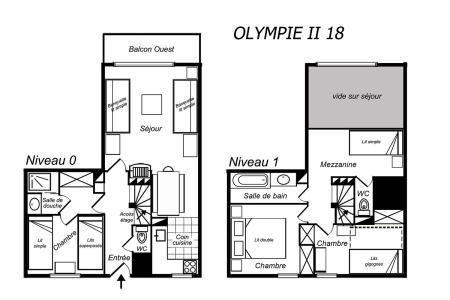 Soggiorno sugli sci Appartamento 4 stanze con mezzanino per 8 persone (18) - Résidence Olympie II - Méribel-Mottaret