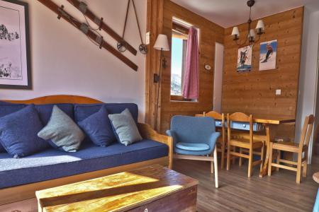 Skiverleih Duplex Wohnung 3 Zimmer Kabine 6 Personnen (306) - Résidence Plan du Lac - Méribel-Mottaret - Wohnzimmer