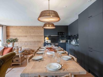 Skiverleih 5-Zimmer-Holzhütte für 10 Personen (001) - Résidence So Pure - Méribel-Mottaret - Wohnzimmer