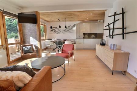 Ski verhuur Appartement 3 kamers 6 personen (23) - Résidence Vanoise - Méribel-Mottaret - Woonkamer