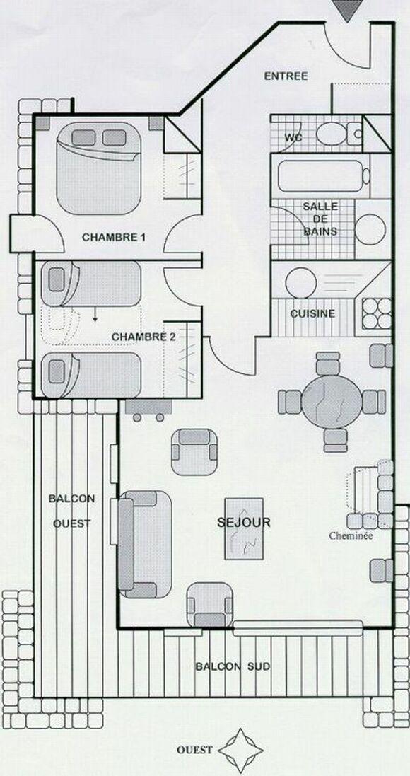 Appartement 3 pièces 6 personnes