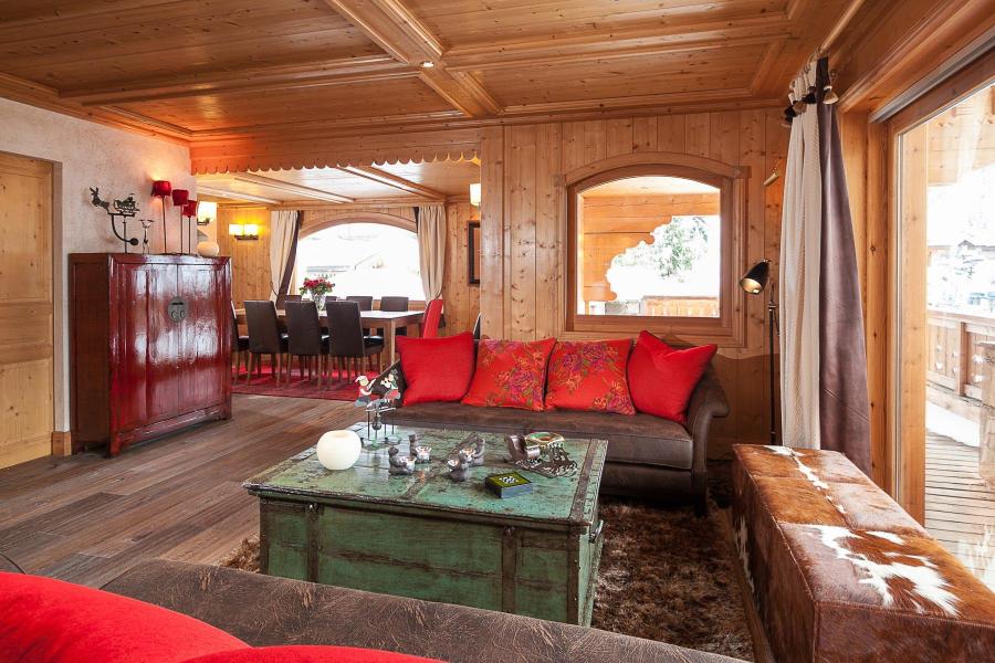 Rent in ski resort Chalet Altair - Méribel - Living room