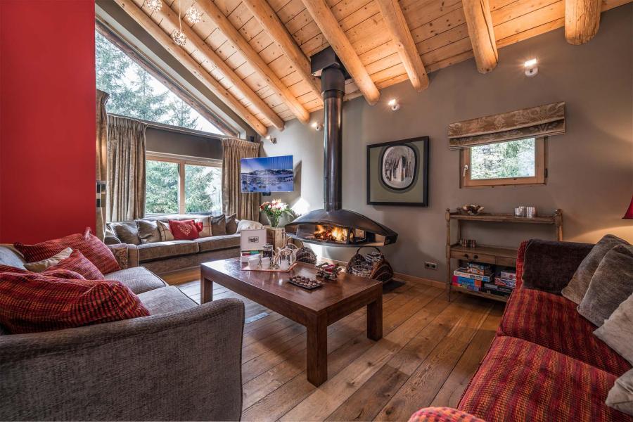 Rent in ski resort Chalet Arolla - Méribel - Living room