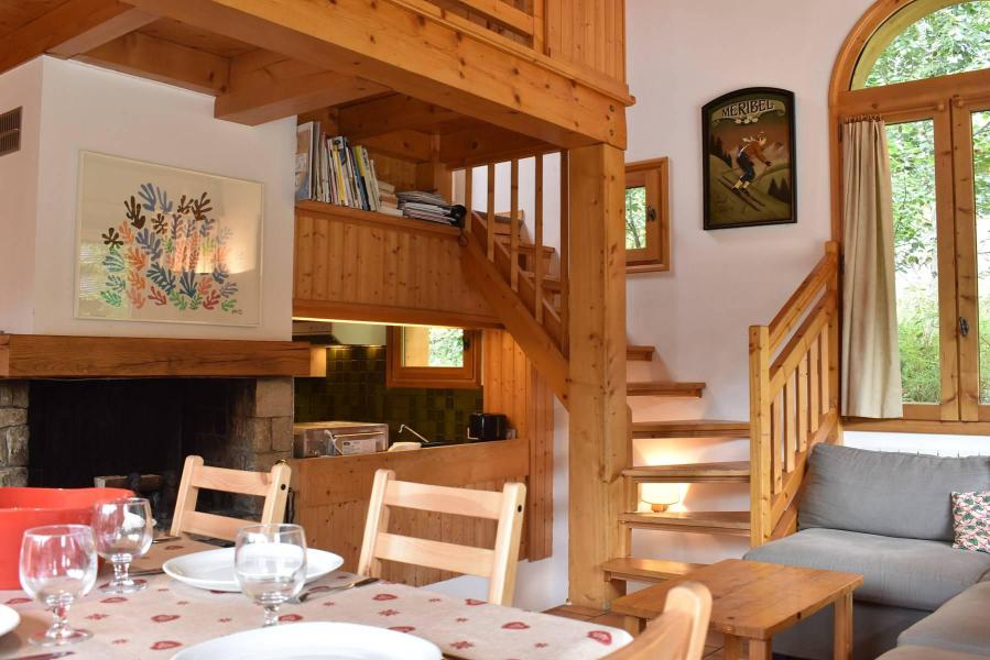 Rent in ski resort 3 room duplex chalet 6 people (MRB000-107) - Chalet Bonmartin - Méribel - Living room