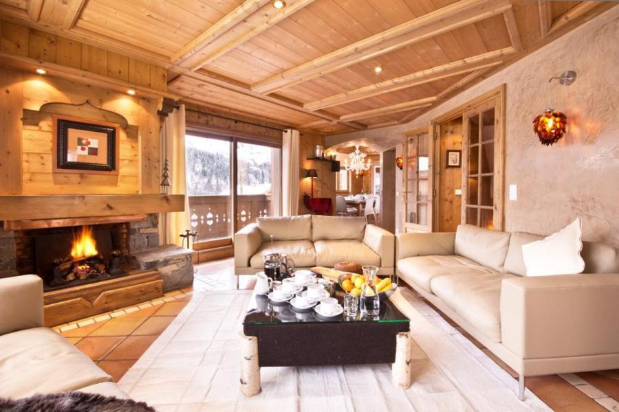 Rent in ski resort Chalet Brioche - Méribel - Living room