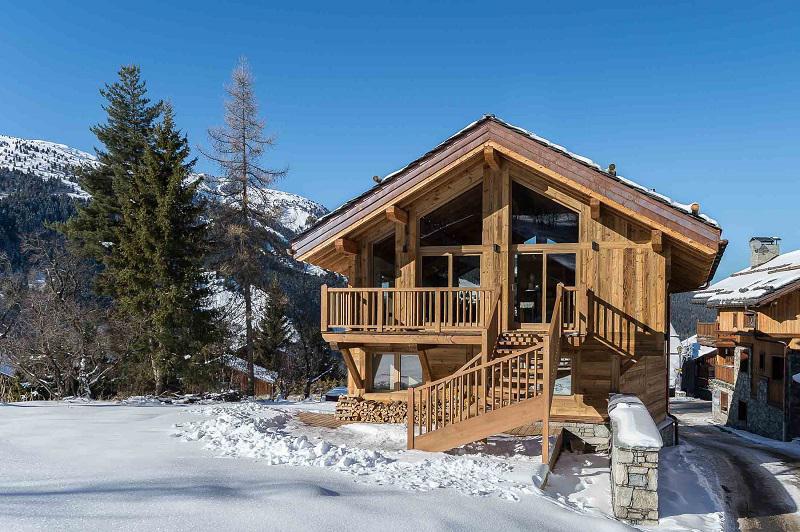 Rent in ski resort 7 room triplex chalet 12 people - Chalet Fontany - Méribel - Winter outside