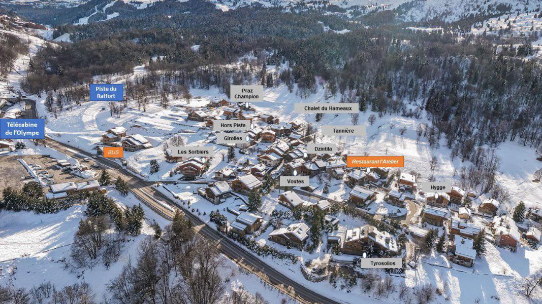 Location au ski Chalet 6 pièces 10 personnes - Chalet Hors Piste - Méribel - Plan