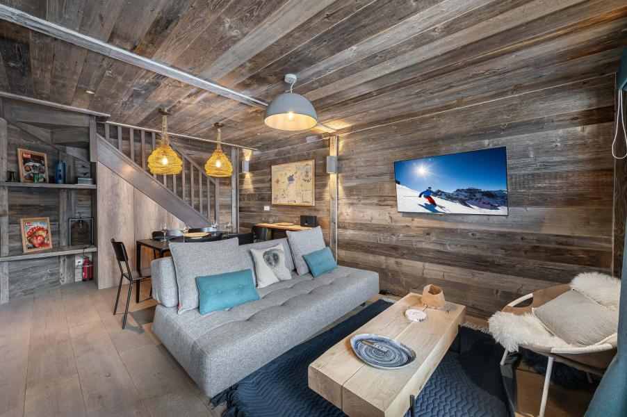 Rent in ski resort 3 room apartment 5 people - Chalet le Mazot - Méribel - Living room