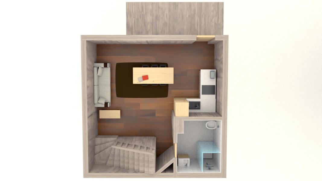 Skiverleih 3-Zimmer-Appartment für 5 Personen - Chalet le Mazot - Méribel - Plan