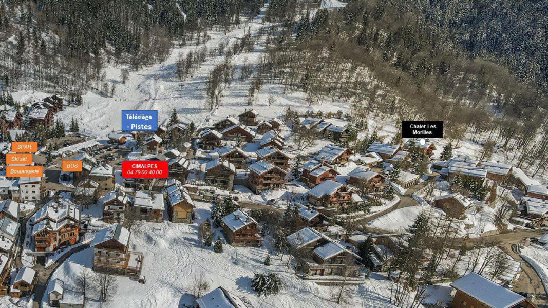 Ski verhuur Chalet les Morilles - Méribel - Kaart