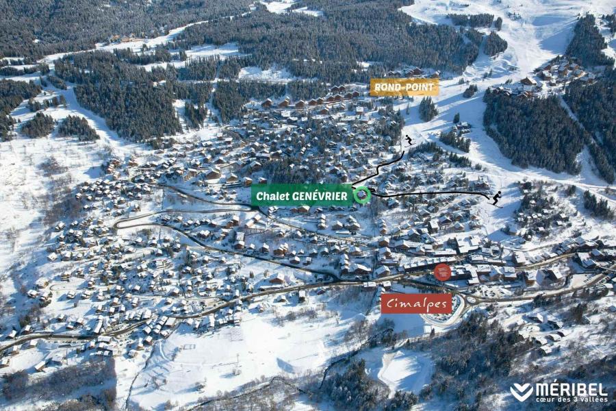 Location au ski Chalet Ruisseau Genévrier - Méribel - Plan