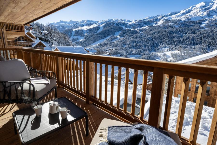 Ski verhuur Appartement 4 kabine kamers 6-8 personen (C11) - Falcon - Méribel - Balkon