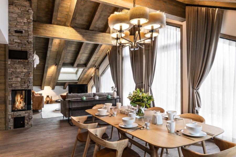 Ski verhuur Appartement 4 kamers 6 personen (B30) - Falcon - Méribel - Woonkamer