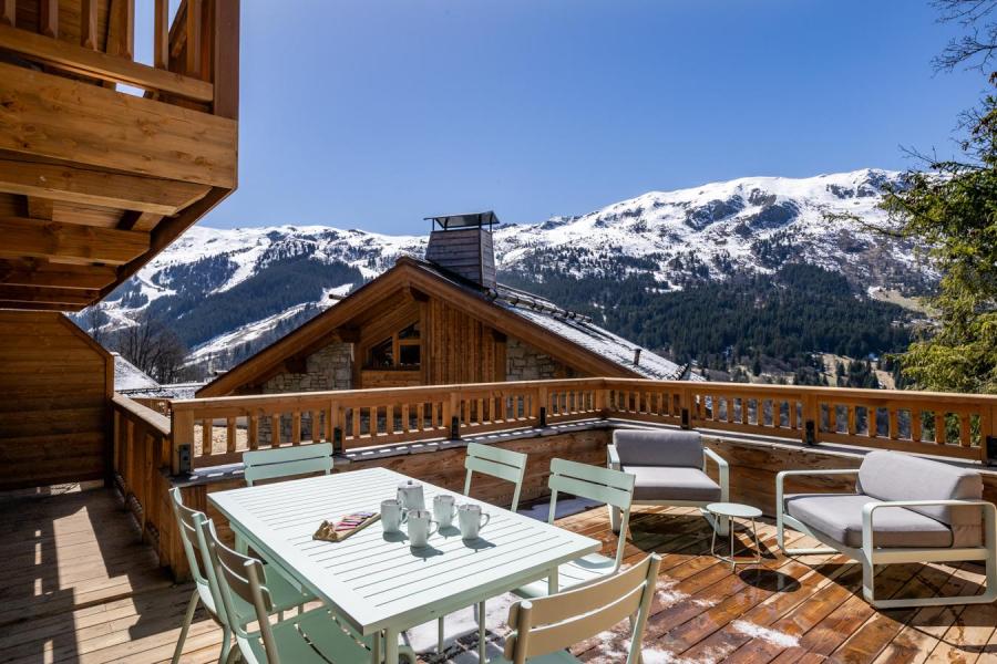 Ski verhuur Appartement 4 kamers 6 personen (G11) - Falcon - Méribel - Terras