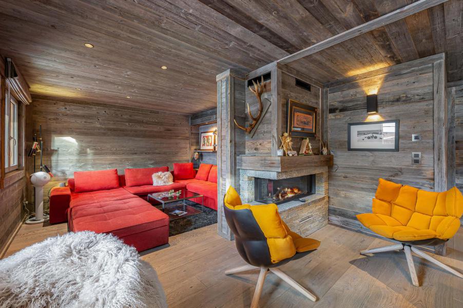 Ski verhuur Appartement 4 kamers 8 personen (1) - La Grange de Méribel - Méribel - Woonkamer