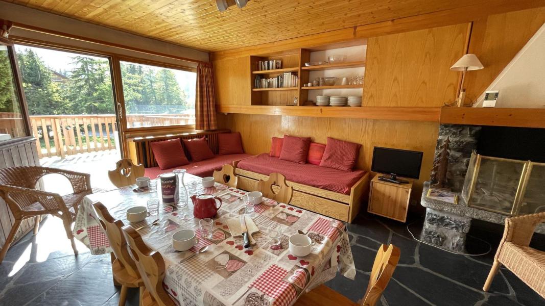 Ski verhuur Appartement 3 kamers 6 personen (14) - La Résidence le Plein Sud - Méribel - Woonkamer