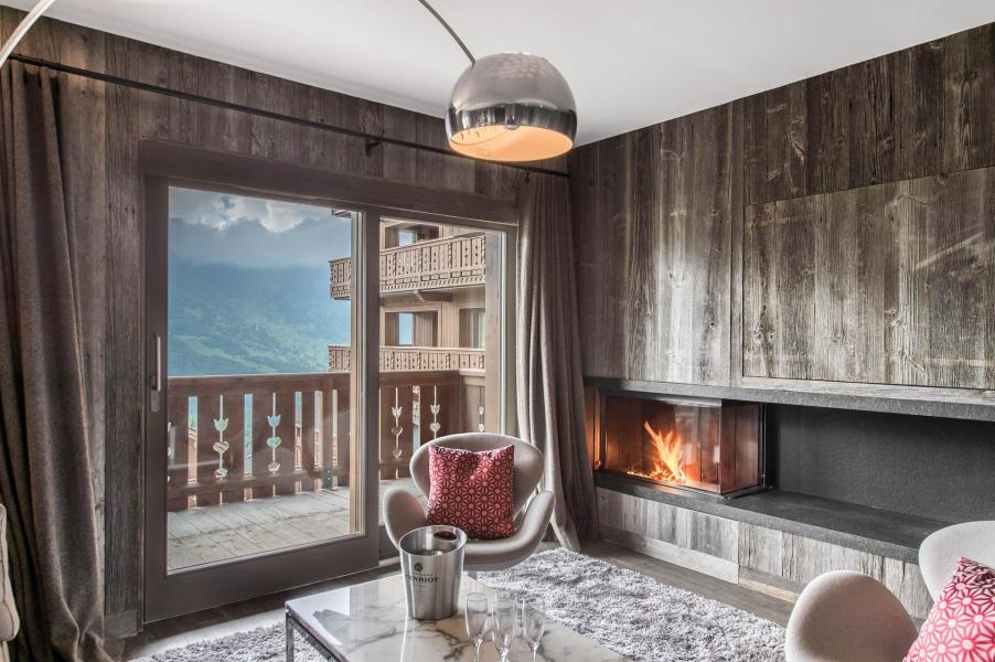 Аренда на лыжном курорте Апартаменты дуплекс 5 комнат 8 чел. (32) - Résidence Aspen Lodge & Park - Méribel - Камин