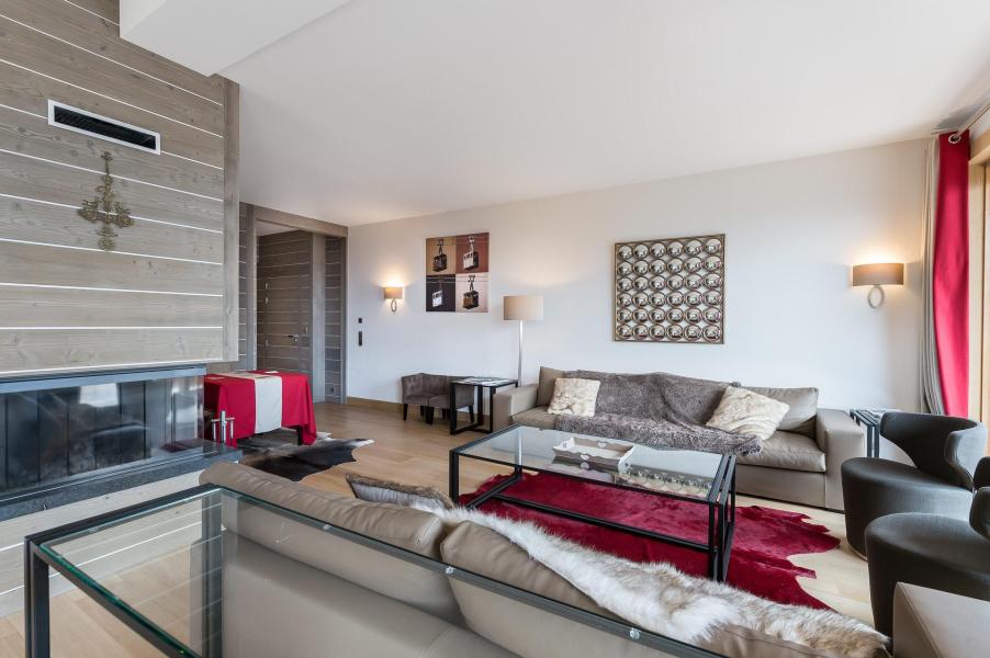 Ski verhuur Appartement 4 kamers 8 personen (11) - Résidence Aspen Lodge & Park - Méribel - Woonkamer