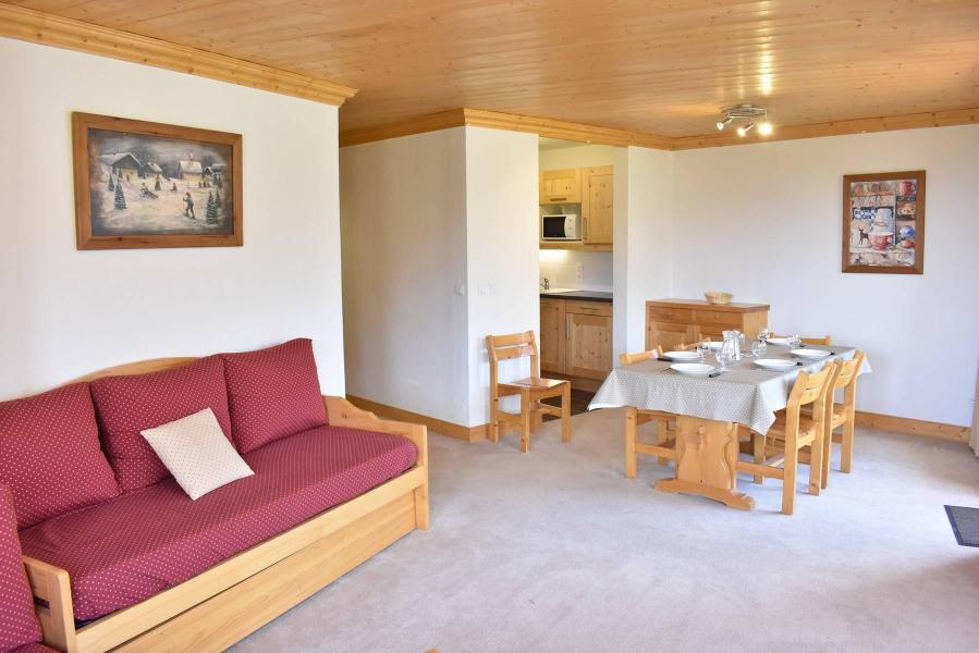 Ski verhuur Appartement 3 kamers 6 personen (05) - Résidence Aubépine - Méribel - Woonkamer