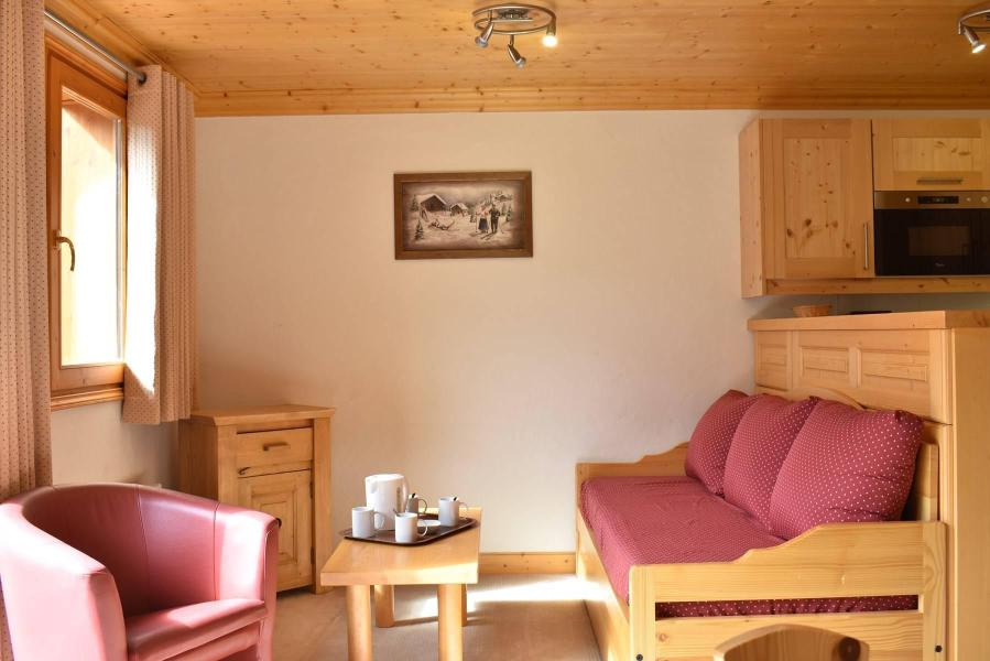 Ski verhuur Appartement duplex 4 kamers 8 personen (009) - Résidence Aubépine - Méribel - Woonkamer