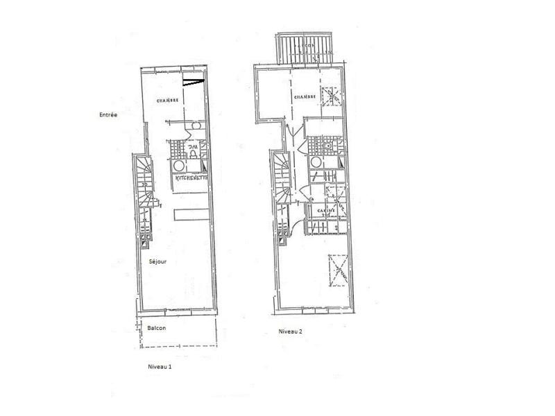 Soggiorno sugli sci Appartamento 4 stanze per 6 persone (2) - Résidence Christmas - Méribel - Mappa