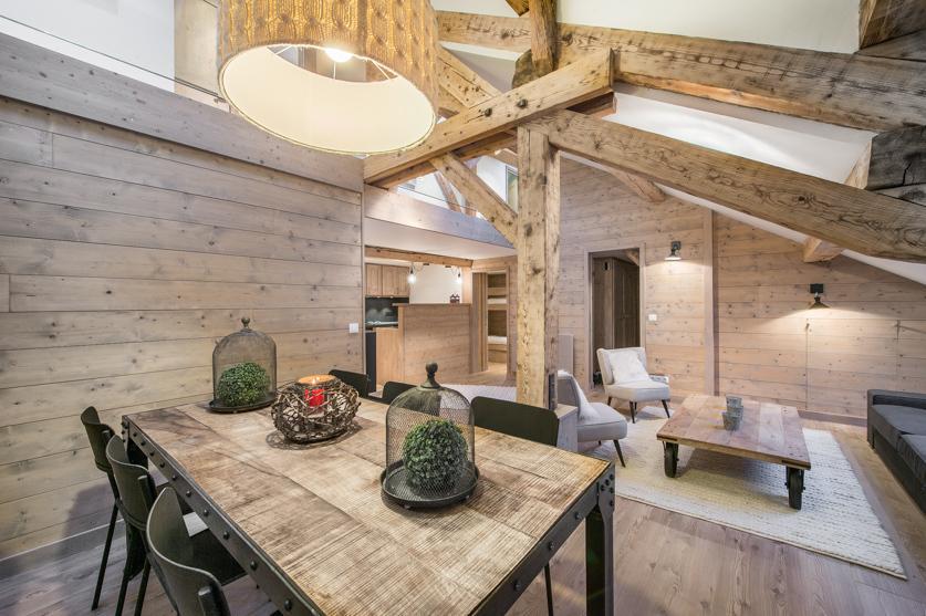 Rent in ski resort 4 room duplex apartment 8 people (5) - Résidence des Cimes - Méribel - Living room