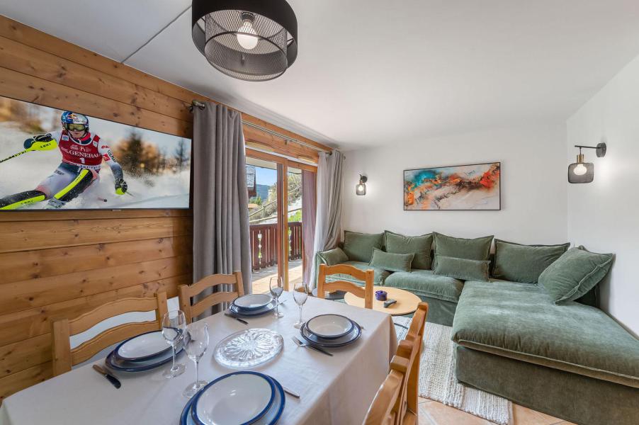Rent in ski resort 3 room apartment 4 people (1) - Résidence des Fermes de Méribel Village Datura - Méribel - Living room