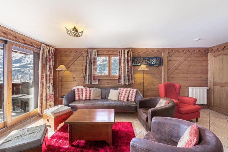 Ski verhuur Appartement duplex 5 kamers 8 personen (18) - Résidence des Fermes de Méribel Village Delys - Méribel - Woonkamer