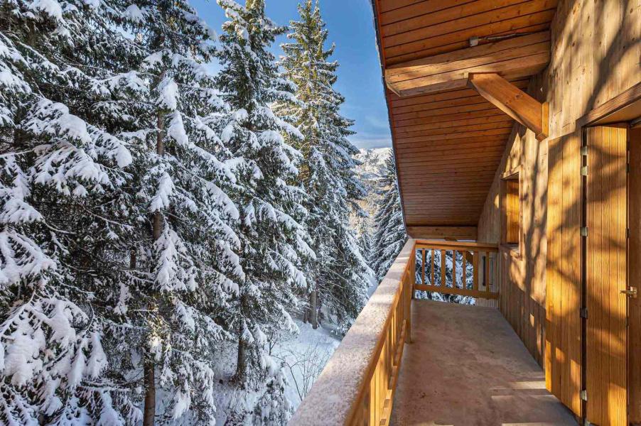 Alquiler al esquí Apartamento dúplex 4 piezas 8 personas (12) - Résidence Diablerets - Méribel - Balcón