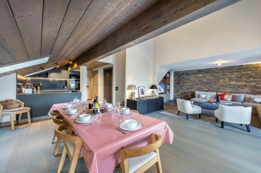 Rent in ski resort 4 room duplex apartment 9 people (401) - Résidence du Parc Alpin - Méribel - Living room