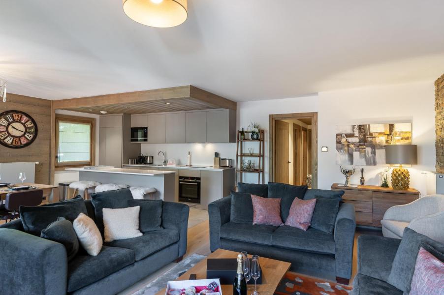 Rent in ski resort 5 room apartment 8 people (201) - Résidence du Parc Alpin - Méribel - Living room