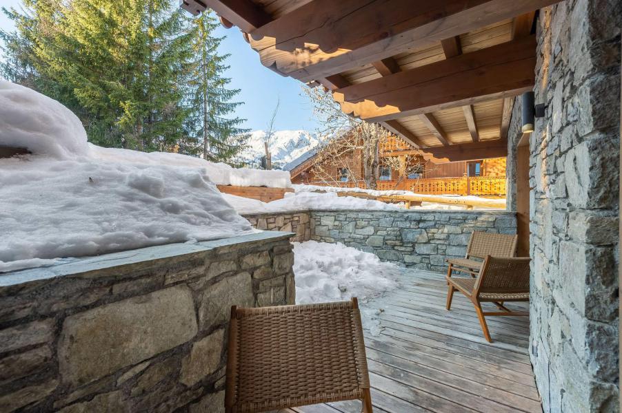 Ski verhuur Appartement 5 kamers 8 personen (103) - Résidence du Parc Alpin - Méribel - Buiten winter