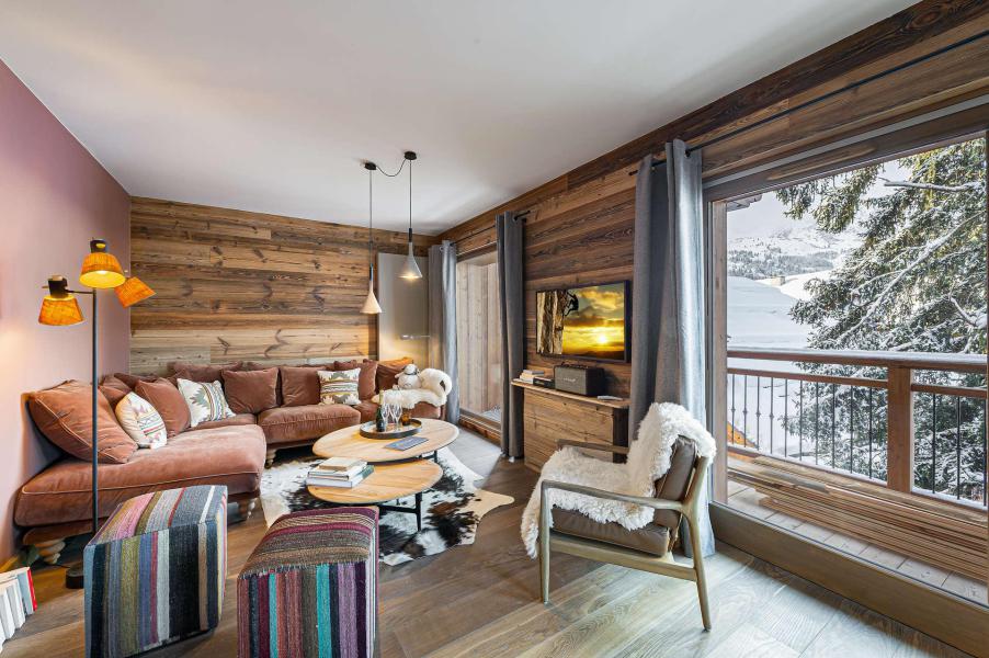 Ski verhuur Appartement 4 kamers 6 personen (203) - Résidence du Parc Alpin - Méribel - Woonkamer