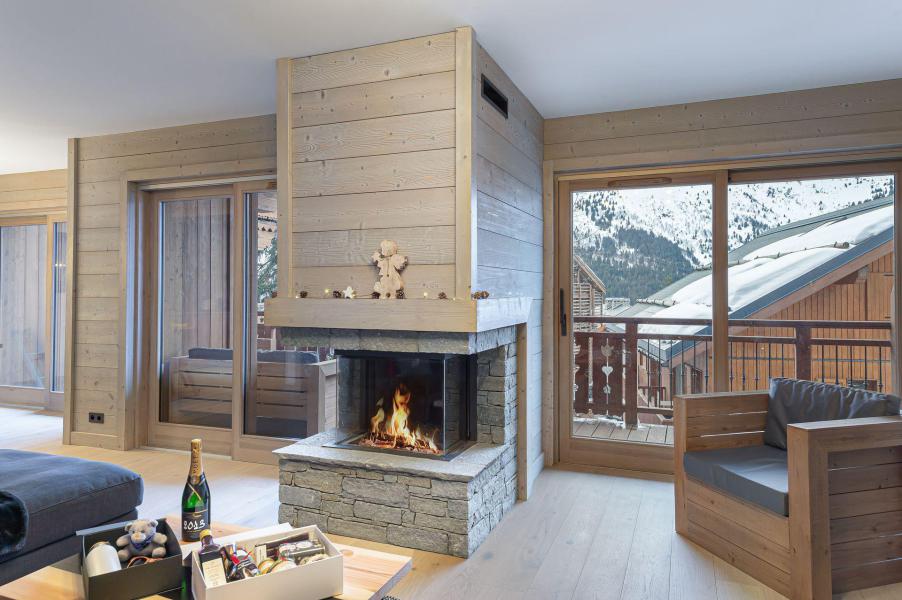 Ski verhuur Appartement 4 kamers 7 personen (202) - Résidence du Parc Alpin - Méribel - Woonkamer