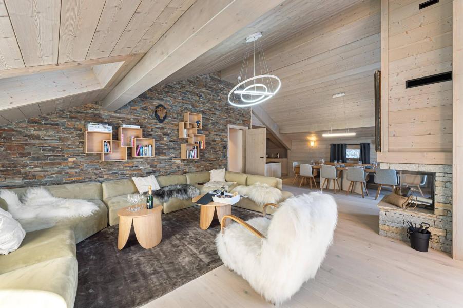 Ski verhuur Appartement 5 kamers 9 personen (304) - Résidence du Parc Alpin - Méribel - Woonkamer