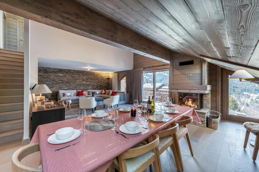 Ski verhuur Appartement duplex 4 kamers 9 personen (401) - Résidence du Parc Alpin - Méribel - Woonkamer