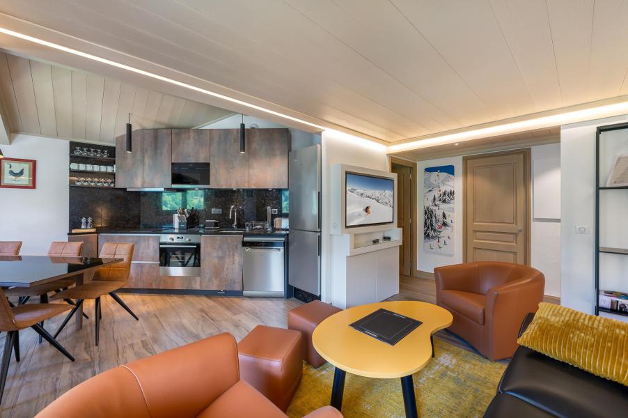 Аренда на лыжном курорте Апартаменты 3 комнат кабин 6 чел. (6) - Résidence du Rocher - Méribel - Салон