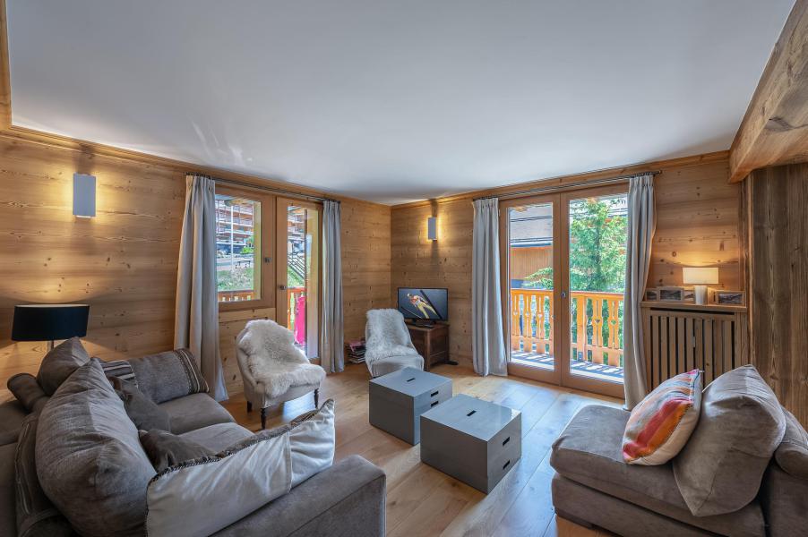 Ski verhuur Appartement duplex 5 kamers 10 personen (203) - Résidence Grand Sud - Méribel - Woonkamer