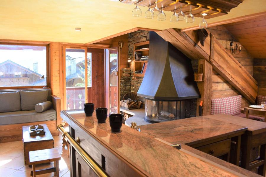 Rent in ski resort 3 room duplex apartment 4 people (010) - Résidence Hibou - Méribel - Living room