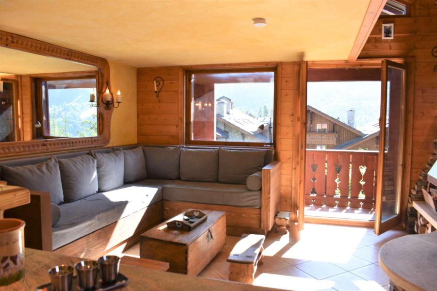 Rent in ski resort 3 room duplex apartment 4 people (010) - Résidence Hibou - Méribel - Living room