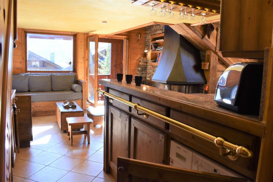 Ski verhuur Appartement duplex 3 kamers 4 personen (010) - Résidence Hibou - Méribel - Keukenblok