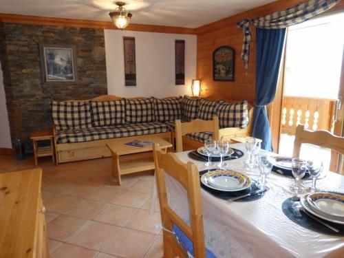Rent in ski resort 3 room apartment 6 people - Résidence Jardin d'Eden - Méribel - Living room