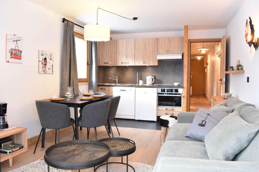 Ski verhuur Appartement 3 kamers 6 personen (08) - Résidence l'Edelweiss - Méribel - Woonkamer