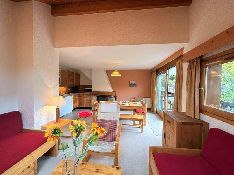 Ski verhuur Appartement 3 kamers 6 personen (22) - Résidence l'Edelweiss - Méribel - Woonkamer