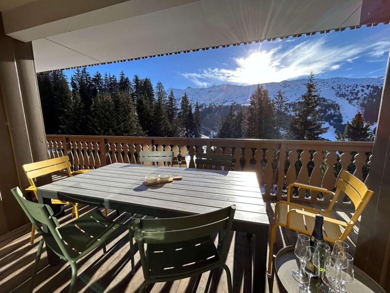 Ski verhuur Appartement 5 kamers 8 personen (6) - Résidence l'Ours Brun - Méribel - Balkon