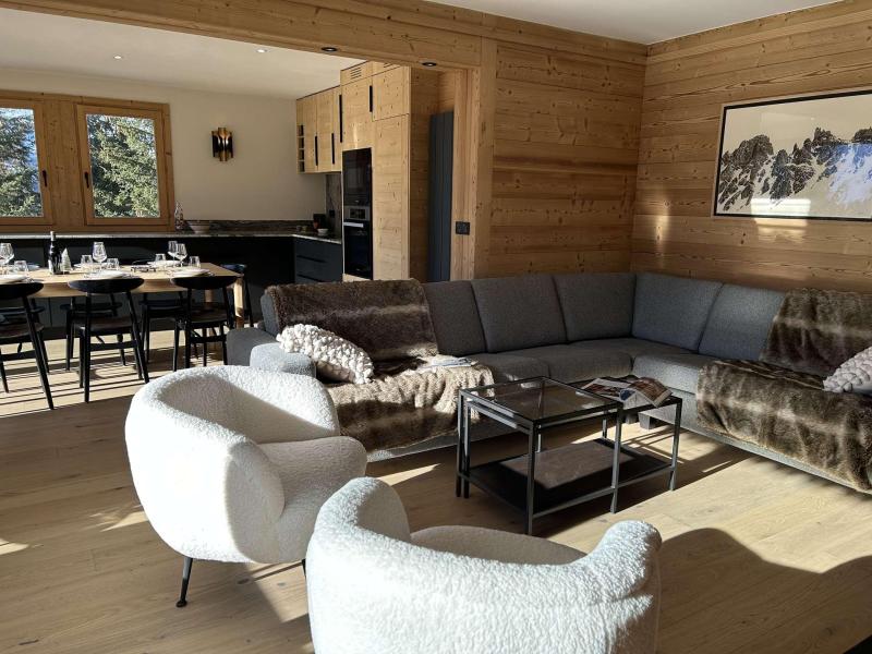 Ski verhuur Appartement 5 kamers 8 personen (6) - Résidence l'Ours Brun - Méribel - Woonkamer